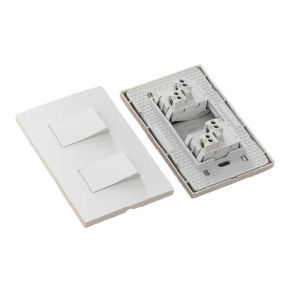 Interruptor Doble Neos Blanco Karson unidad