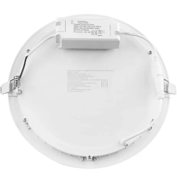 Panel Led Empotrado Redondo 1350 Lúmenes 18w Luz Fría Certificado Dairu